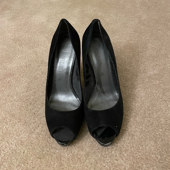 Nine West Suede open toe heels - Picture 5 of 5